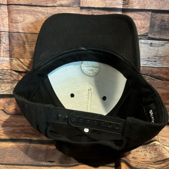 Brixton Supply Trade Mark Snapback Hat Classic Adjustable Cap Embroidered Logo - Picture 5 of 8
